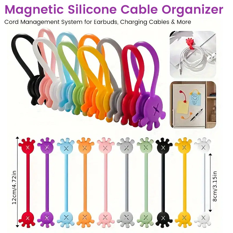 Magnetic Silicone Cable Organizer