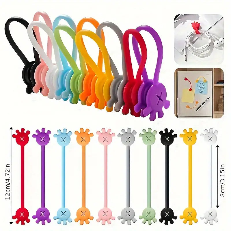 Magnetic Silicone Cable Organizer