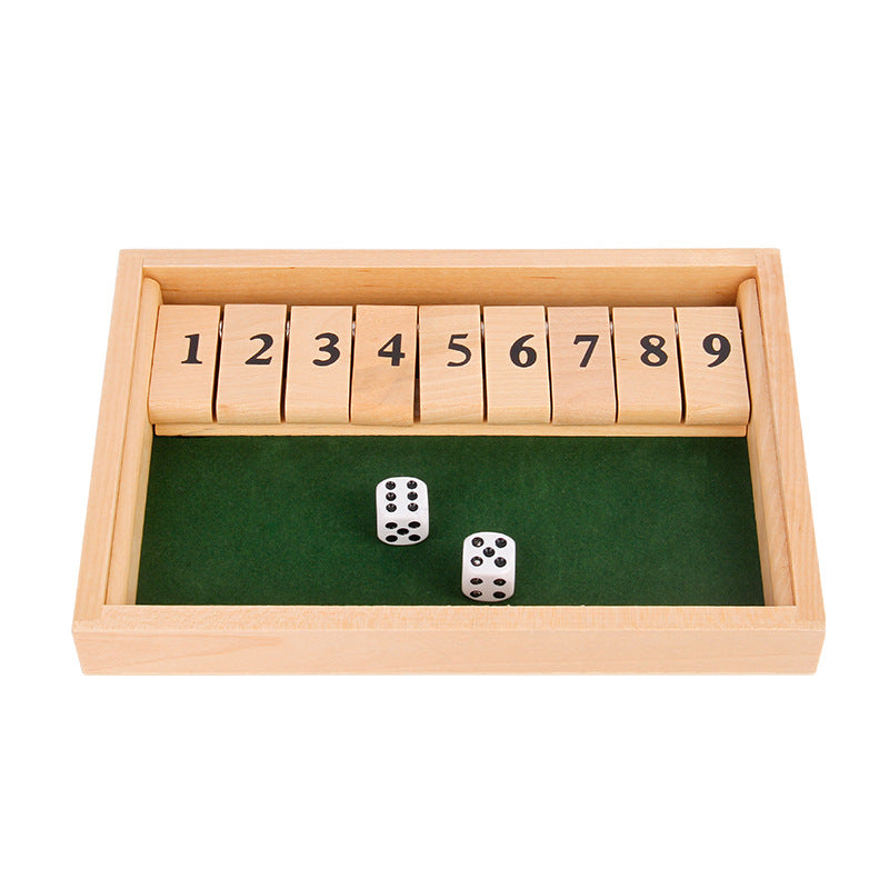 Shut The Box Game - Fun Table Math Game for Adults & Kids