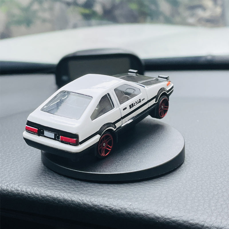 Alloy Car Model AE86 Drift Tail Spin Car Ornament