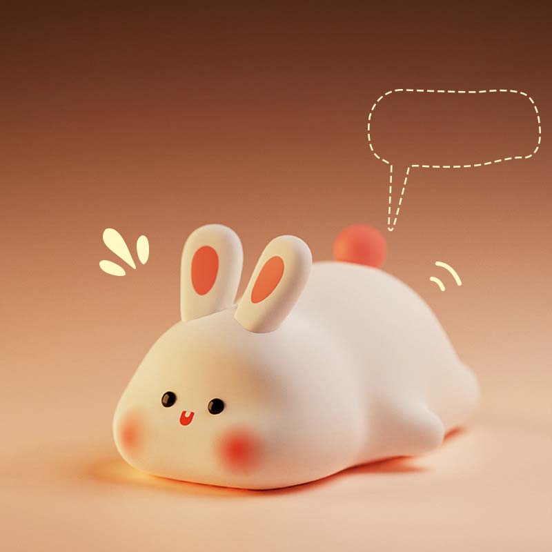 Big Face Rabbit Silicone Night Light