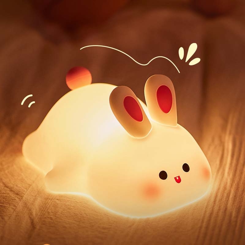 Big Face Rabbit Silicone Night Light