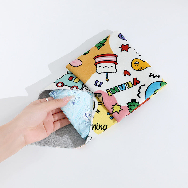 Magic Self-adhesive Cloth Protective Wrap Pouch Case Cosmetic Bag