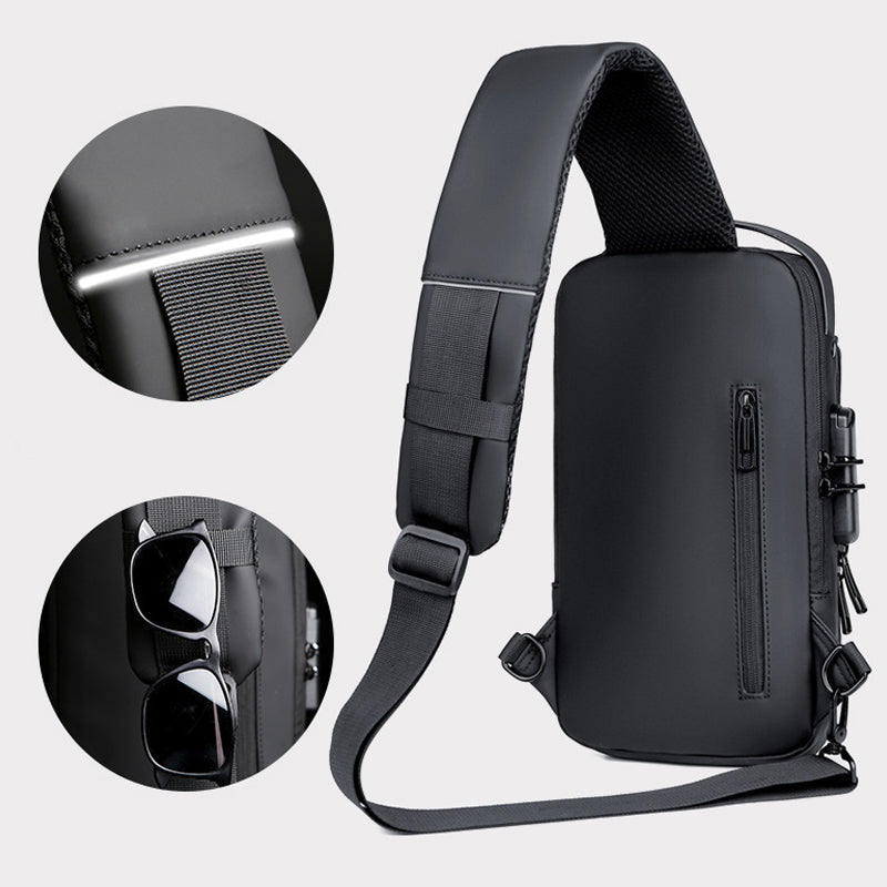 ✨BIG SALE✨🎁Christmas gift——💼USB Charging Sport Sling Anti-theft Shoulder Bag