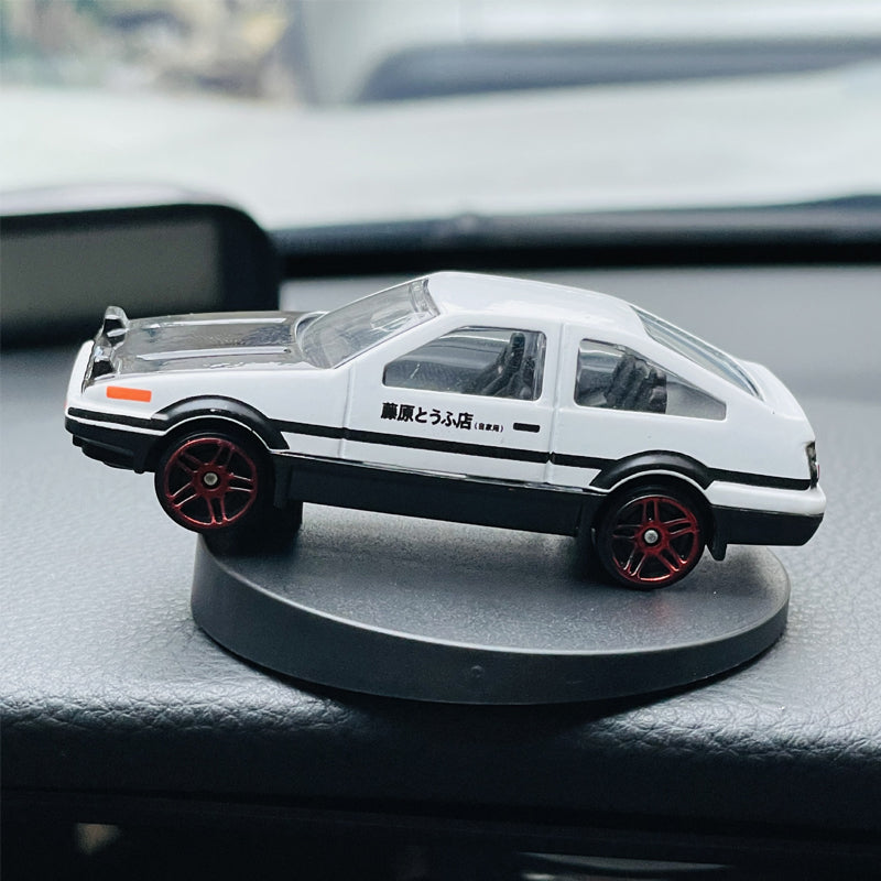 Alloy Car Model AE86 Drift Tail Spin Car Ornament