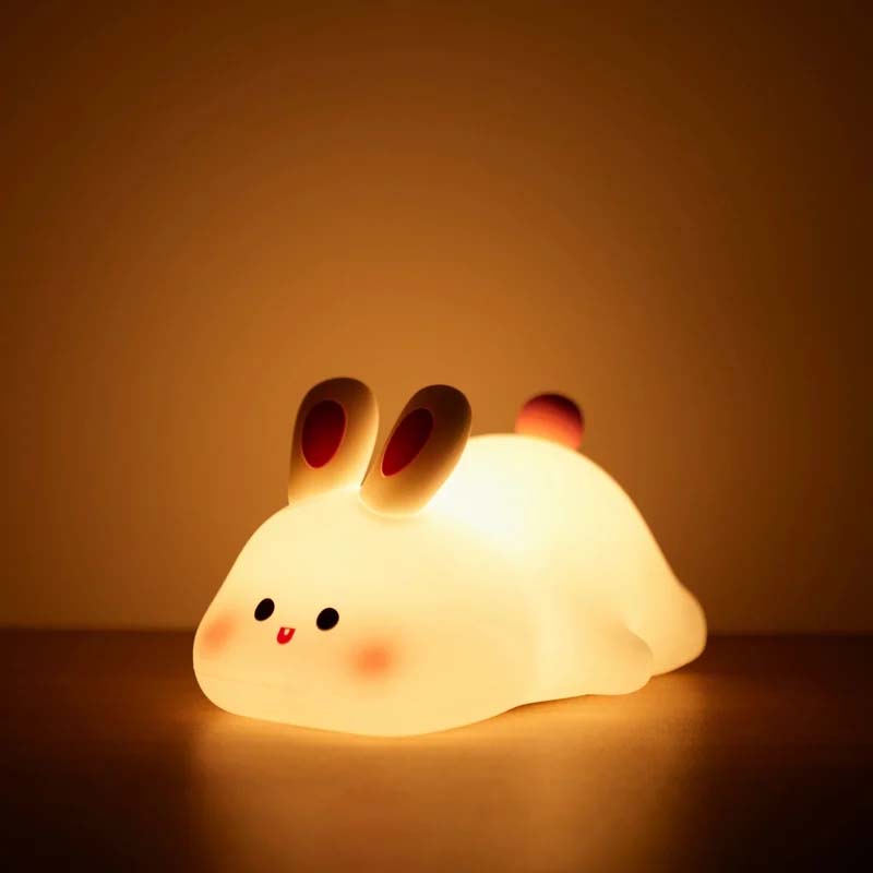 Big Face Rabbit Silicone Night Light