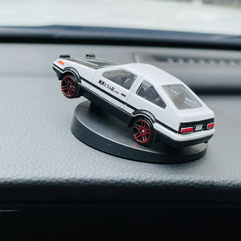 Alloy Car Model AE86 Drift Tail Spin Car Ornament