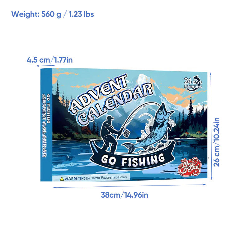 Presale>>24 Days Christmas Countdown Fish Tackle Set