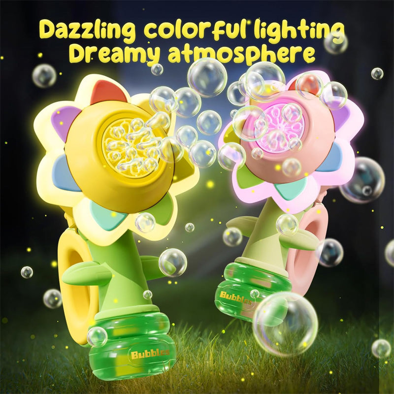 Seven-Color Flower Bubble Machine