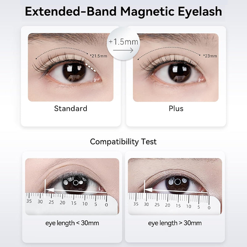 Portable magnetic false eyelashes