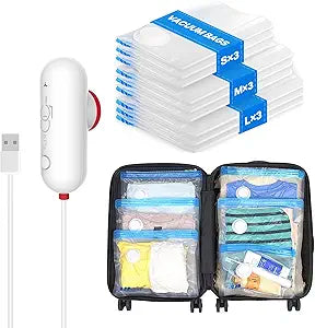 Electric Vacuum Storage bags Set