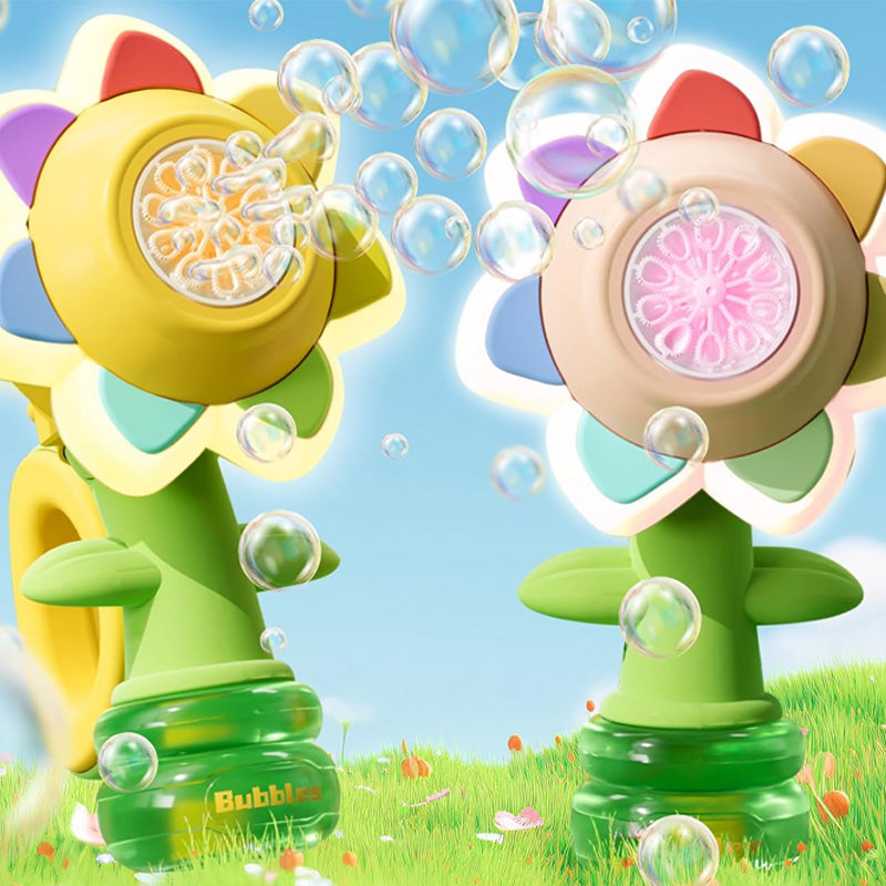 Seven-Color Flower Bubble Machine