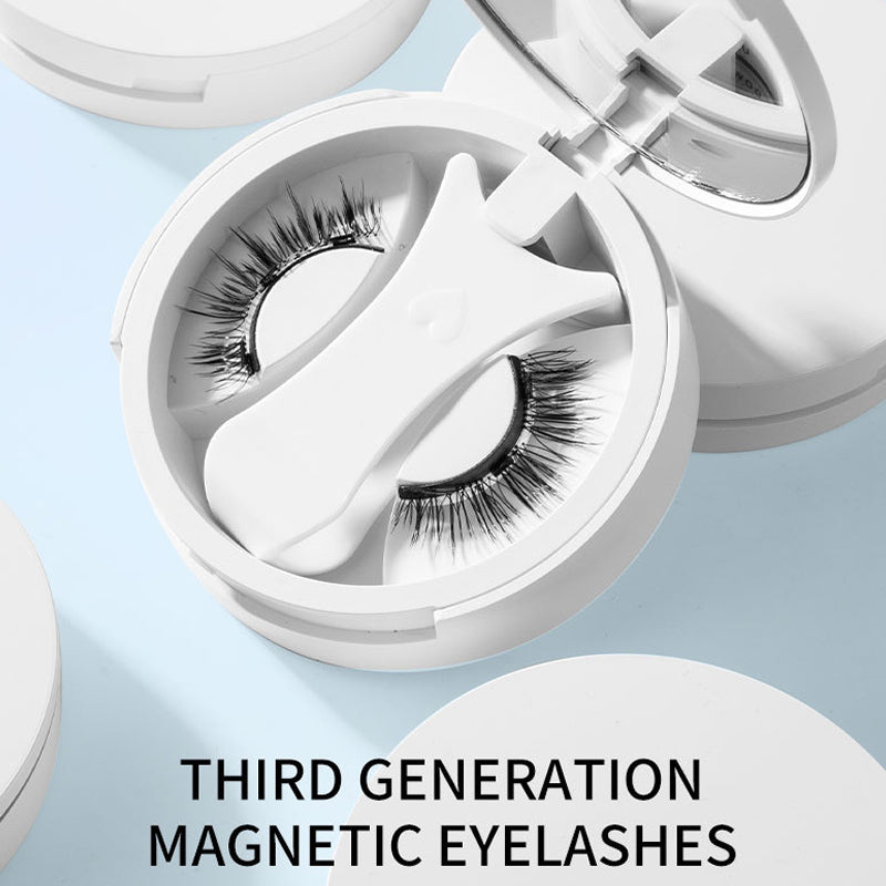 Portable magnetic false eyelashes