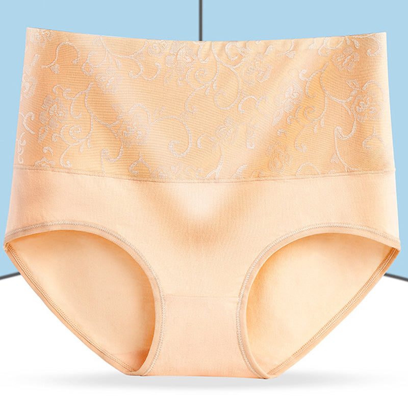 High Waist Jacquard Briefs