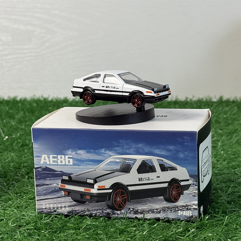 Alloy Car Model AE86 Drift Tail Spin Car Ornament