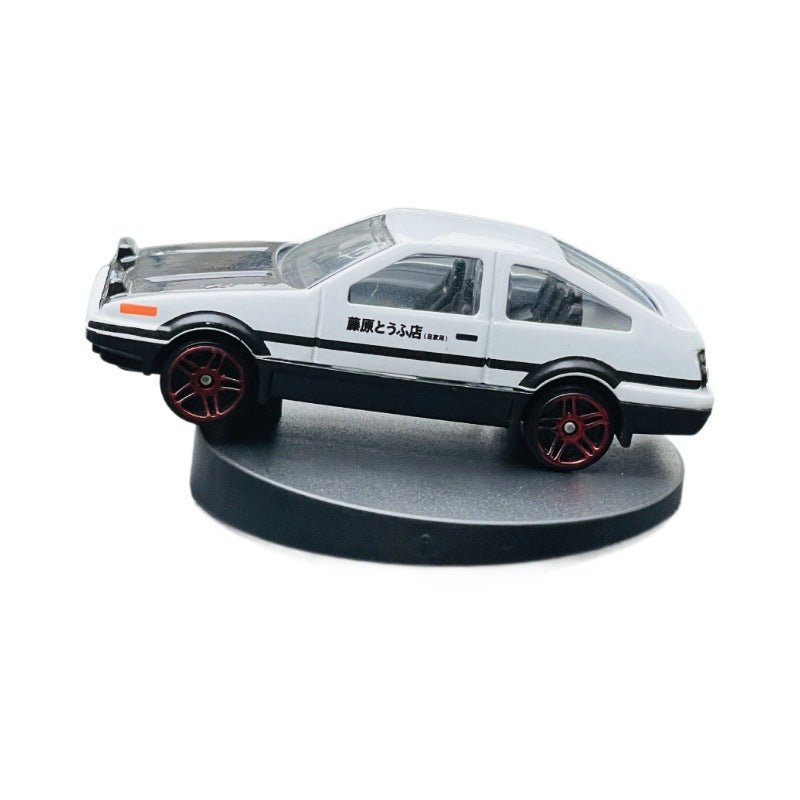 Alloy Car Model AE86 Drift Tail Spin Car Ornament