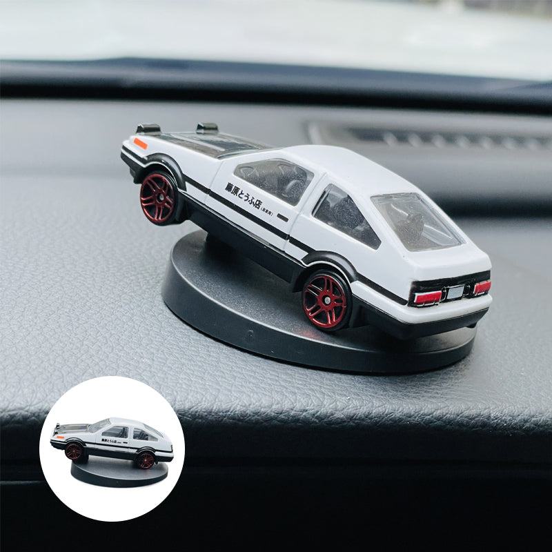 Alloy Car Model AE86 Drift Tail Spin Car Ornament