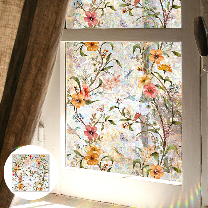 Floral Pattern Window Sticker