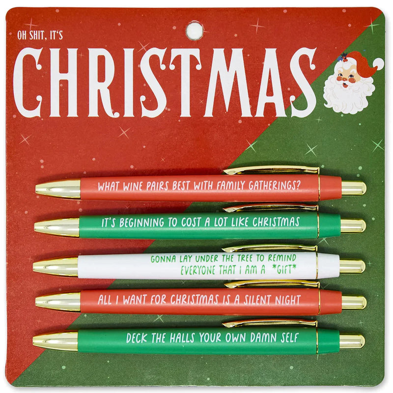 5pcs Christmas Multicolor Ballpoint Pens