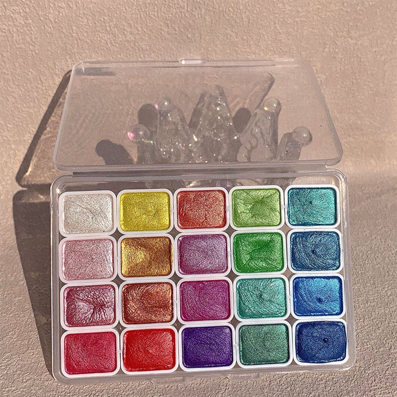 20 Colors Watercolor Painting Set