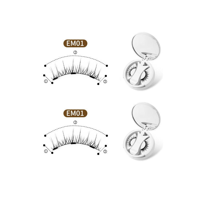 Portable magnetic false eyelashes