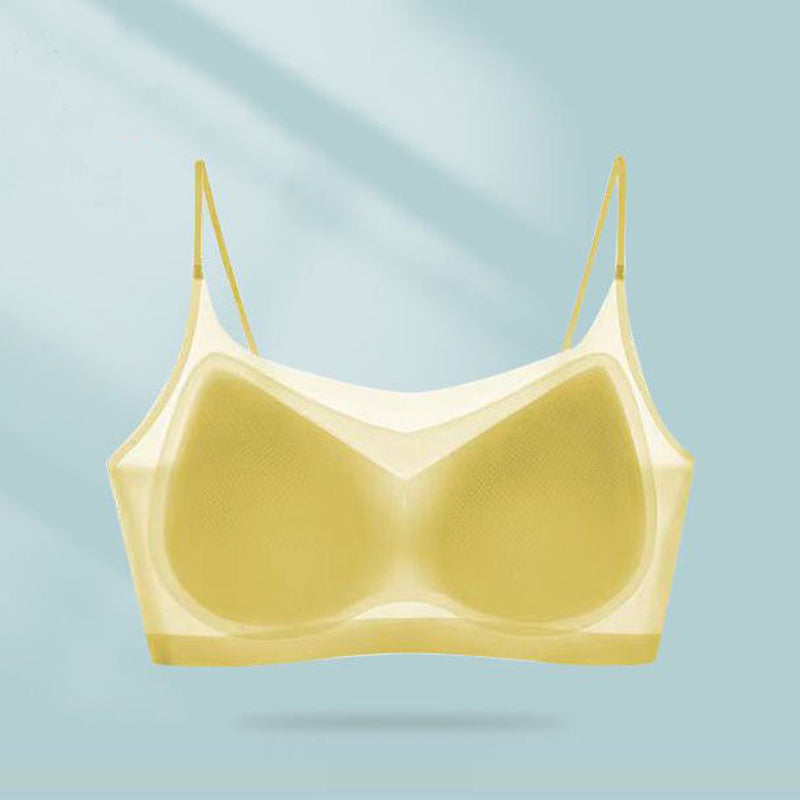 Ultra-Thin Seamless Ice Silk Cooling Bra