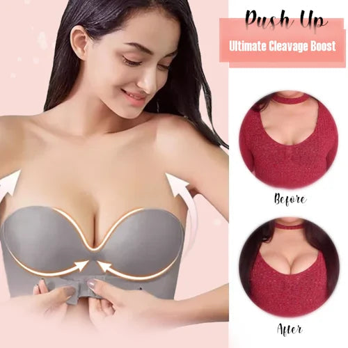 Strapless Front Buckle Lift Bra