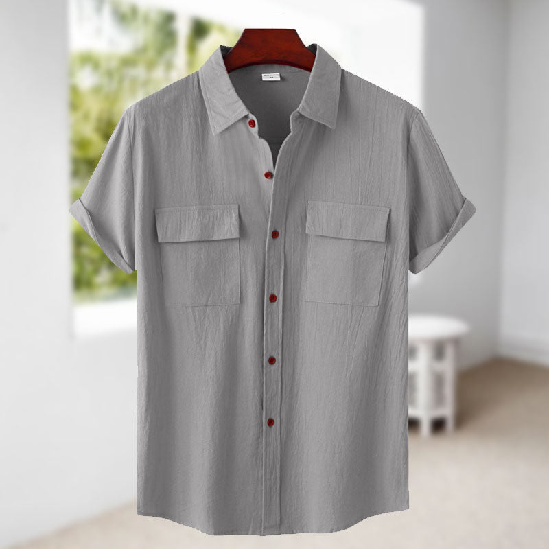 Men's Linen Short Sleeve Shirt