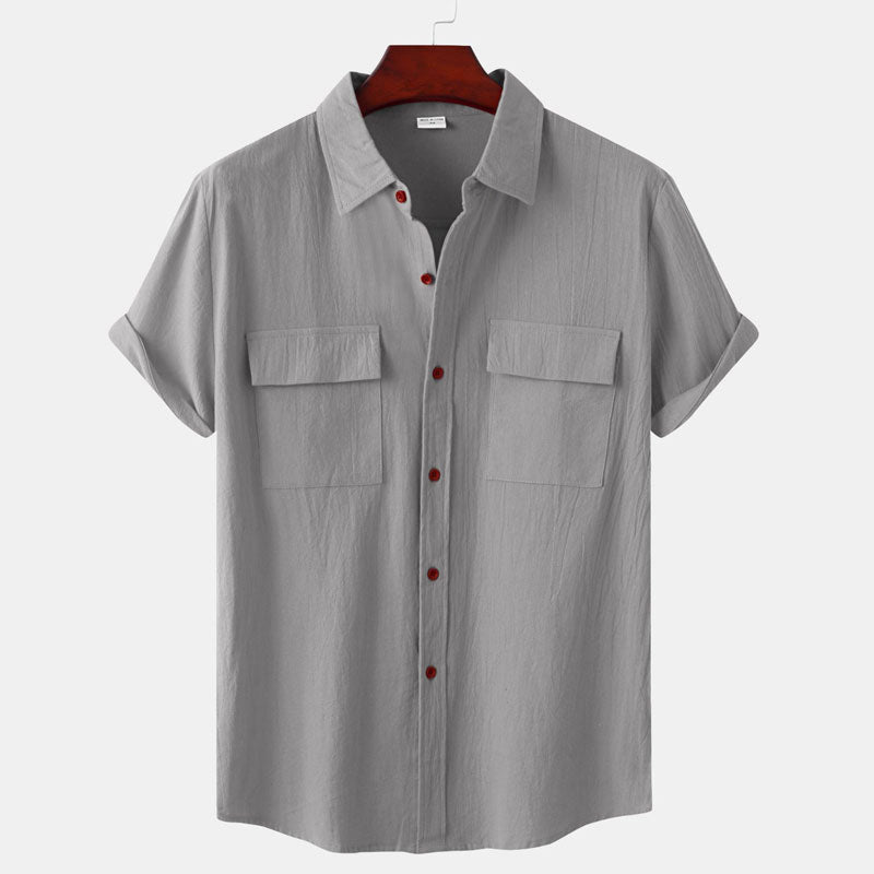 Men's Linen Short Sleeve Shirt