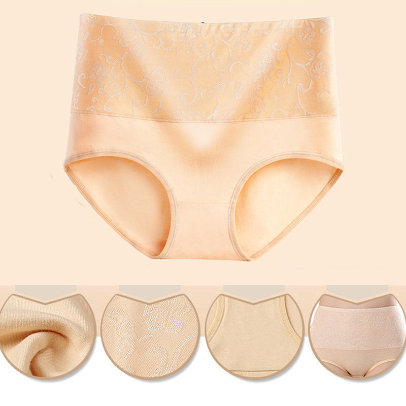 High Waist Jacquard Briefs