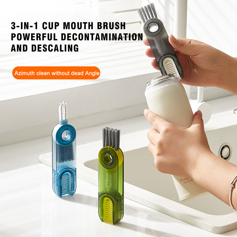 3-in-1 Cup Lid Crevice Cleaning Brush