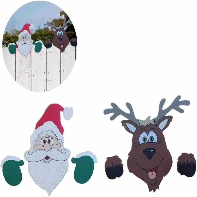 (🎅Early Xmas Sale - Save 50% OFF🎅) Christmas Themed Fence Decoration