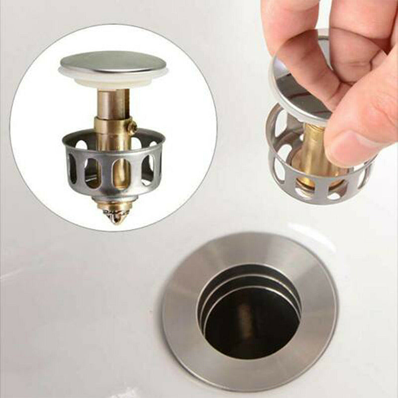 Universal wash basin bounce drain filter