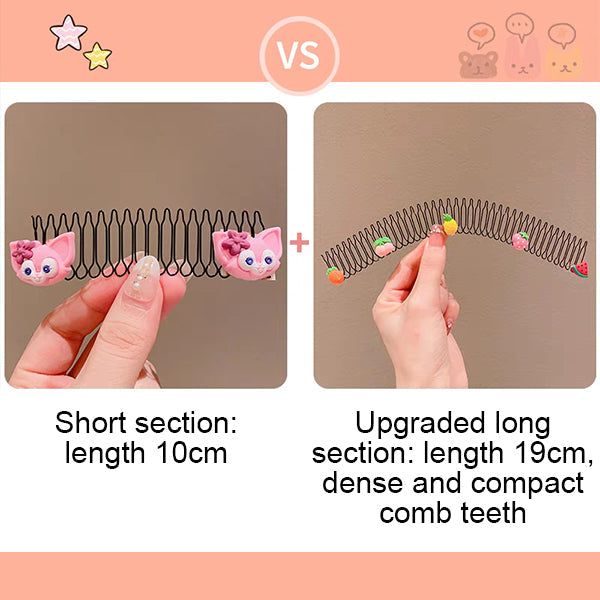 Stretchable invisible hair clips