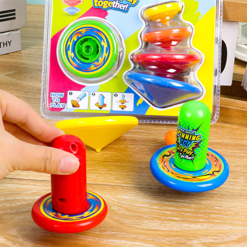 Spinning Top Toys（ 5 gyroscopes + 1 launcher）