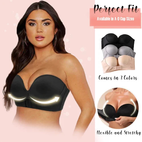 Strapless Front Buckle Lift Bra